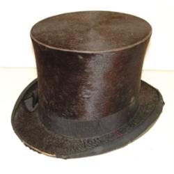 VINTAGE MAN'S BLACK TOP HAT