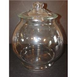 CLEAR GLASS STORE CANDY JAR