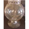Image 2 : PR. OF BLOWN CLEAR GLASS COVERED JARS