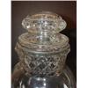 Image 3 : PR. OF BLOWN CLEAR GLASS COVERED JARS