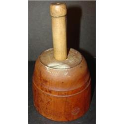 SWAN PATTERN WOODEN BUTTER PRINT