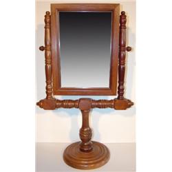 WALNUT SHAVING MIRROR WITH STAND