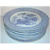 Image 5 : 14 BLUE TRANSFERWARE PLATES