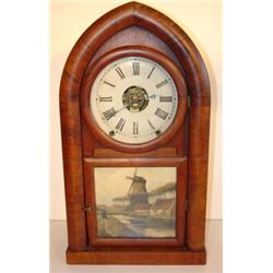 WALNUT MANTEL CLOCK