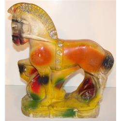 CHALKWARE HORSE STATUETTE