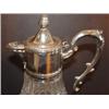 Image 2 : CLEAR GLASS TEAPOT WITH SILVER PLATE TOP