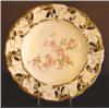 Image 1 : LARGE FLORAL & GILT DEC. CHARGER