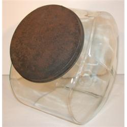 GLASS STORE CANDY JAR