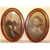 Image 1 : PR. OF WALNUT OVAL PICTURE FRAMES