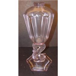 EARLY FIGURAL WHALE OIL LAMP