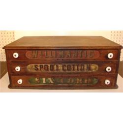 3 DRAWER WALNUT SPOOL CABINET