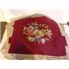 Image 1 : LOT OF 8 ASSORTED NEEDLEPOINT SEAT CUSHION COVERS
