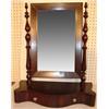 Image 1 : WALNUT 2 DRAWER SHAVING MIRROR