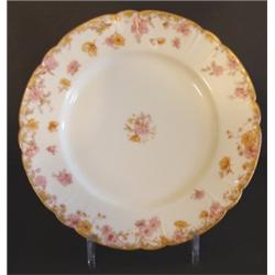 SET OF 10 HAVILAND LIMOGES PORCELAIN PLATES