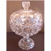 Image 1 : EARLY AMERICAN PATTERN GLASS COMPOTE