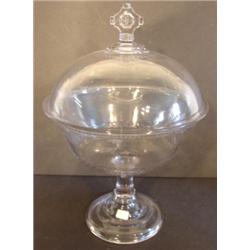 EARLY AMERICAN PATTERN GLASS COMPOTE