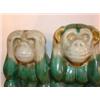 Image 3 : ART POTTERY STATUETTE OF 3 MONKEYS