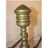 Image 2 : PR. OF PERIOD CHIPPENDALE BRASS ANDIRONS