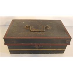 EARLY TIN CASH BOX