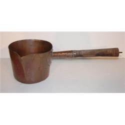 PRIMITIVE COPPER POT WITH HANDLE & SPOUT