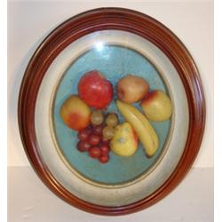 OVAL WALNUT SHADOWBOX FRAME