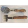 Image 1 : 2 PC. LOT OF WOODEN HANDLED UTENSILS