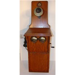 OAK WALL MOUNTED TELEPHONE