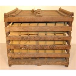 PRIMITIVE WOODEN EGG CRATE