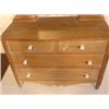 Image 2 : SOFTWOOD CHILD'S BUREAU WITH MIRROR