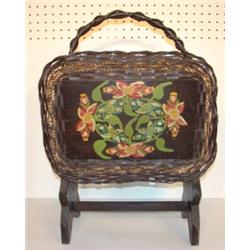 PRIMITIVE FOLK ART MAGAZINE RACK