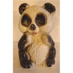 CHALKWARE PANDA BANK STATUETTE