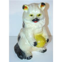 CHALKWARE CAT BANK STATUETTE