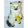 Image 1 : CHALKWARE CAT BANK STATUETTE