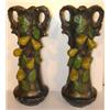 Image 1 : PR. OF RELIEF DEC. CHALKWARE MANTEL VASES