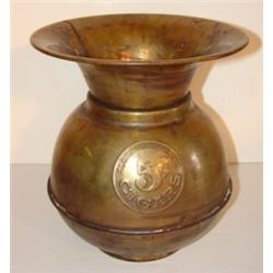BRASS ADVERTISING SPITTOON