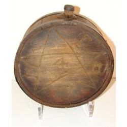 PRIMITIVE TEXAS WOODEN CANTEEN