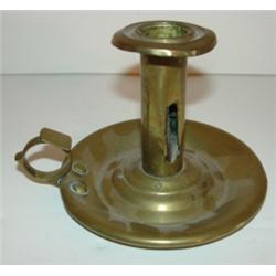 PERIOD BRASS PUSH UP CANDLESTICK