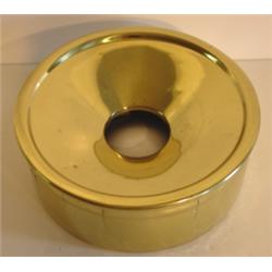 BRASS PORCELAIN LINED SPITTOON