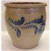 Image 1 : BLUE DECORATED STONEWARE CROCK