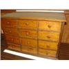 Image 4 : PRIMITIVE 12 DRAWER TABLE TOP CHEST