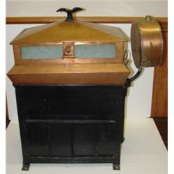 PRIMITIVE COPPER PEANUT ROASTER