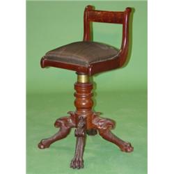 PERIOD WALNUT ORGAN STOOL