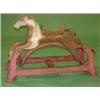 Image 1 : PRIMITIVE WOODEN CHILD'S ROCKING HORSE