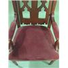 Image 4 : GOTHIC WALNUT I.O.O.F. LODGE ARM CHAIR
