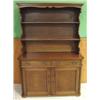 Image 1 : 2 PC. VICTORIAN MAHOGANY HUTCH