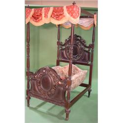 ROCOCO REVIVAL PINE CHILD'S CRADLE