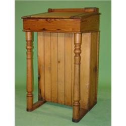 PRIMITIVE PINE POSTMASTER'S DESK