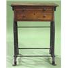 Image 1 : WALNUT STAND WITH WROUGHT IRON BASE