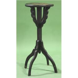 PRIMITIVE OVERPAINTED CANDLESTAND