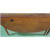 Image 4 : PRIMITIVE SOFTWOOD DROP-LEAF TABLE